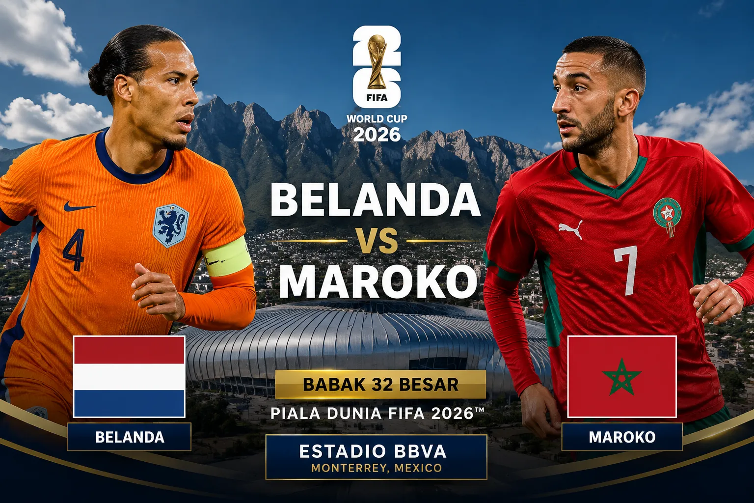 Belanda vs Maroko