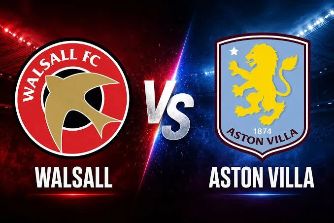 Walsall vs Aston Villa 22 Juli 2026